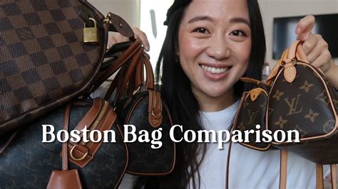 LV SPEEDY / CELINE BOSTON BAG COMPARISON .